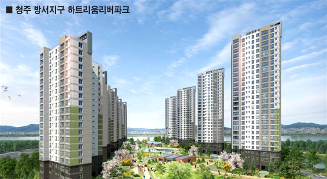 두진건설 시공실적 - 청주 방서지구 하트리움리버파크